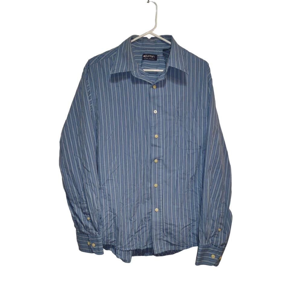 Puritan Men's Button Up Shirt Size Large
